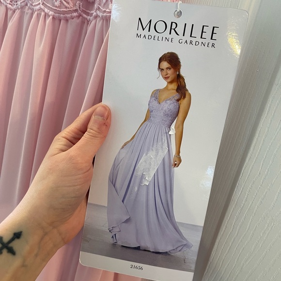 Morilee Embroidered Bridesmaid Dress - Picture 6 of 6